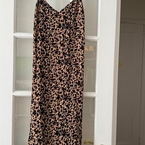 Reformation Leopard Print Midi Dress